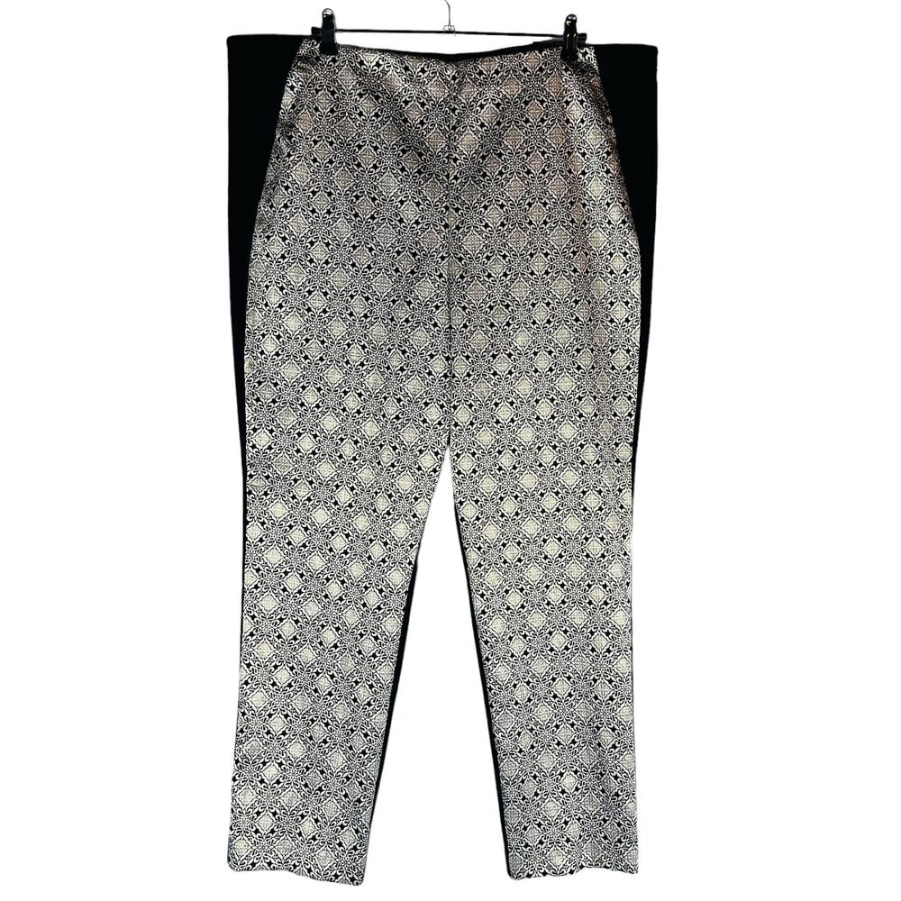 New Lane‎ Bryant Womans Sz 22/24 Pants Slim Leg Black Pull On Knit NWT